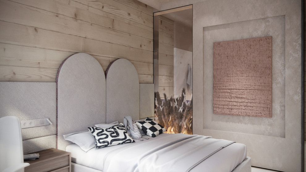 Интерьер подмосковного брусового дома компании Honka