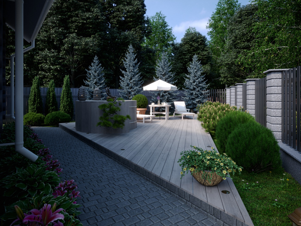 Ландшафтный дизайн в миксе стилей Прованс и Французской классики