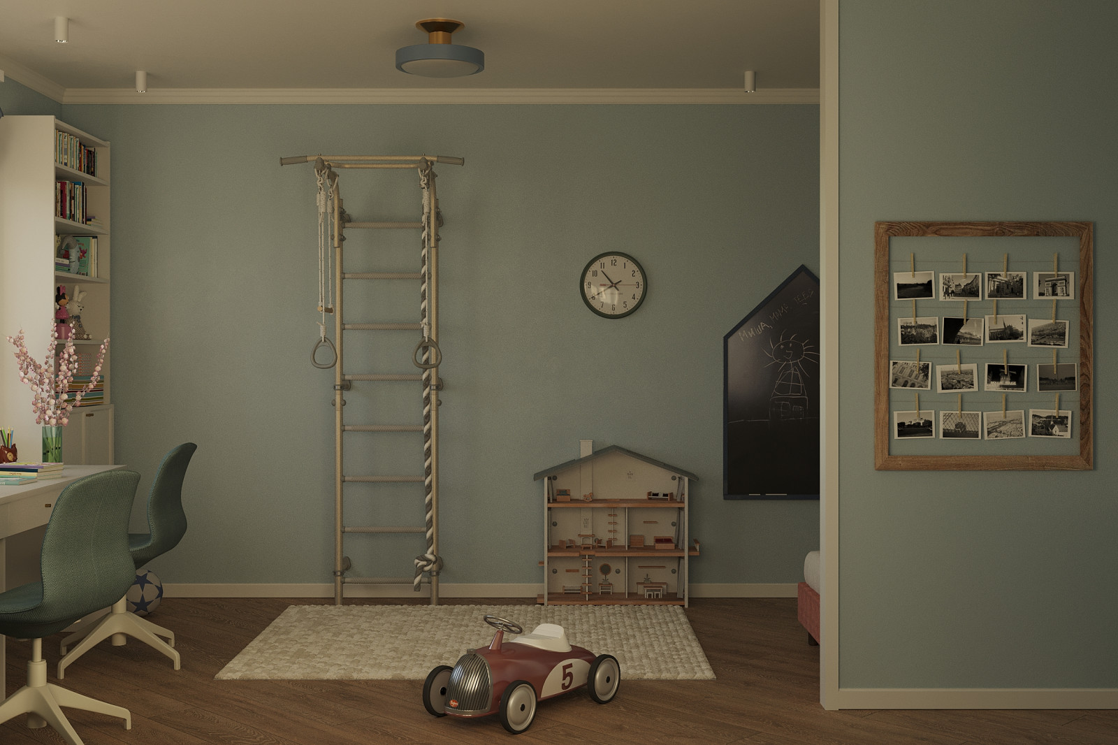 Детская комната для мальчика и девочки