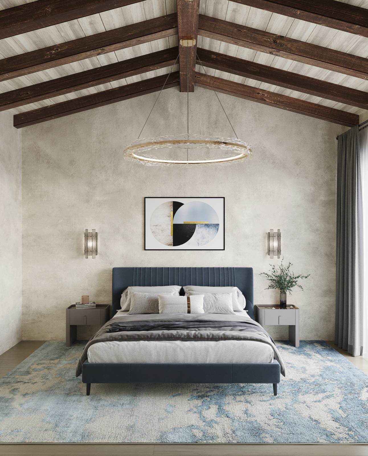 Обложка проекта: Спальня в средиземноморском стиле с элементами ар-деко