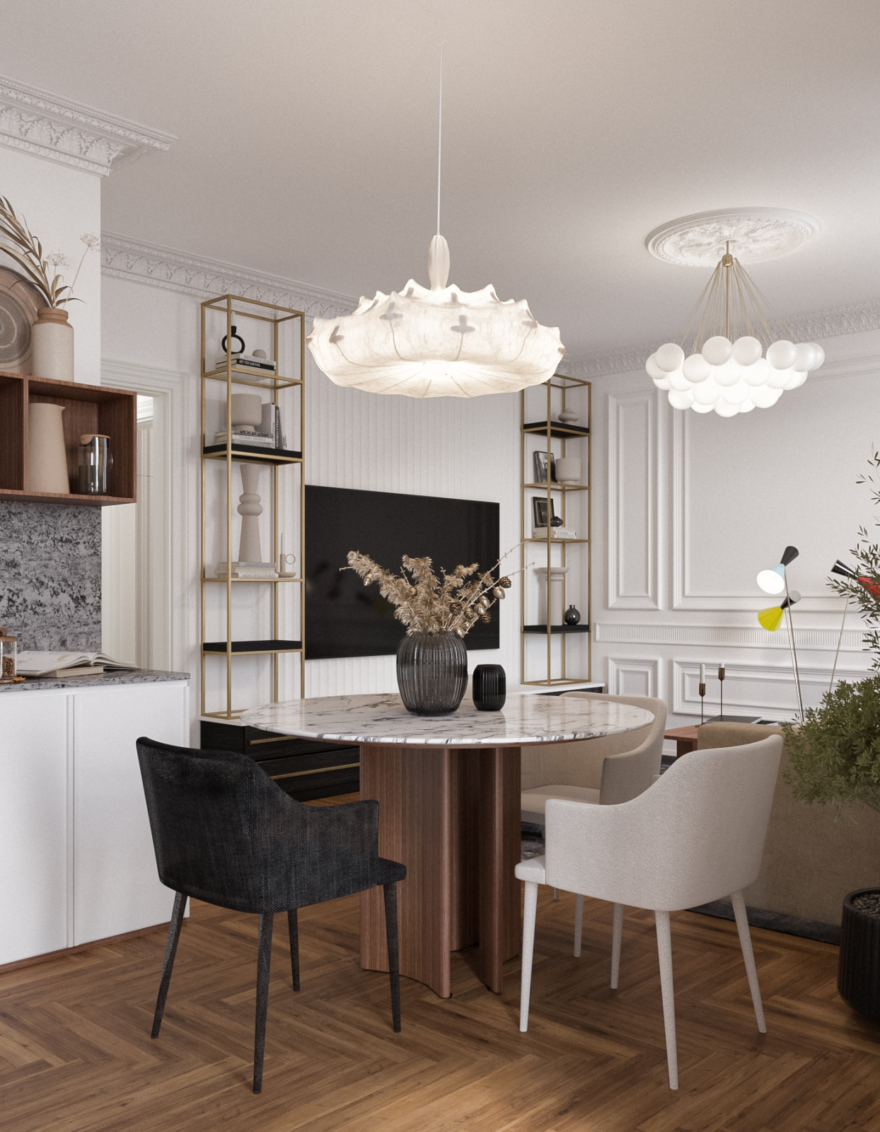 Обложка проекта: Квартира в сталинском доме на Кутузовском проспекте