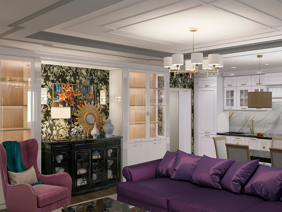 Обложка проекта: Дизайн-проект квартиры в современной классике, 130 кв.м., г. Уфа