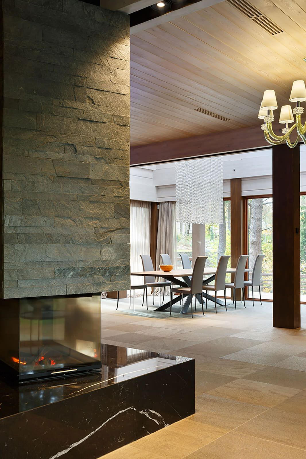 Загородный дом в Рощино. Фотографии.