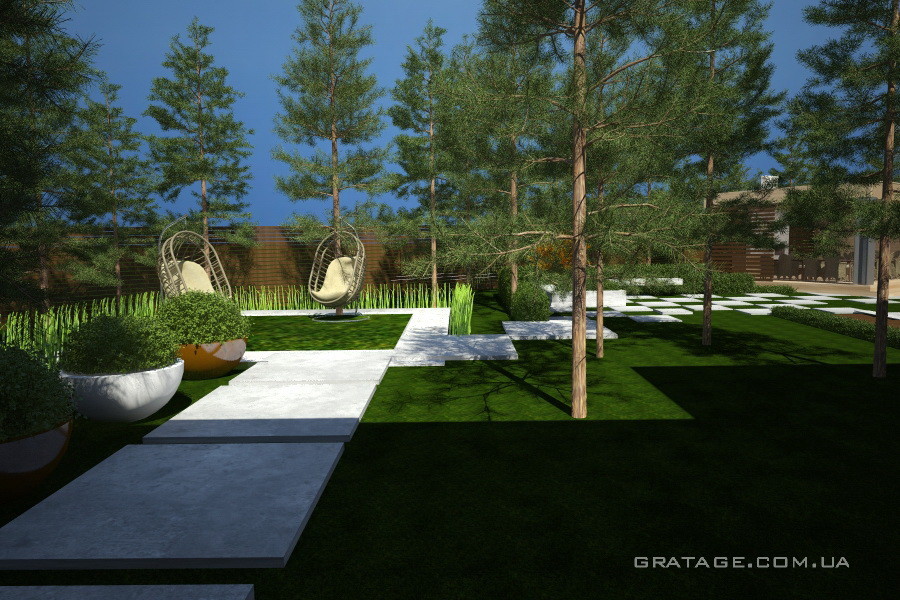 Ландшафт таунхаус