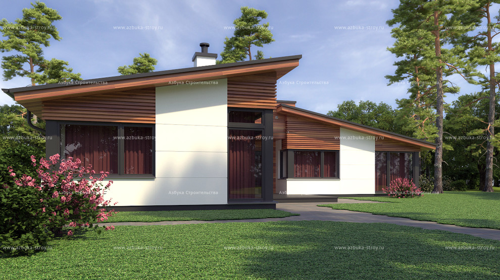 Проект экономичного одноэтажного дома АБ-180