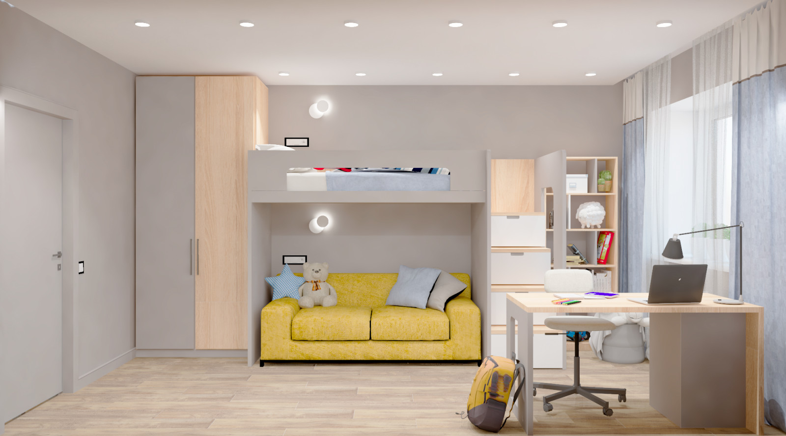 Обложка проекта: Варианты визуализации детской для мальчика