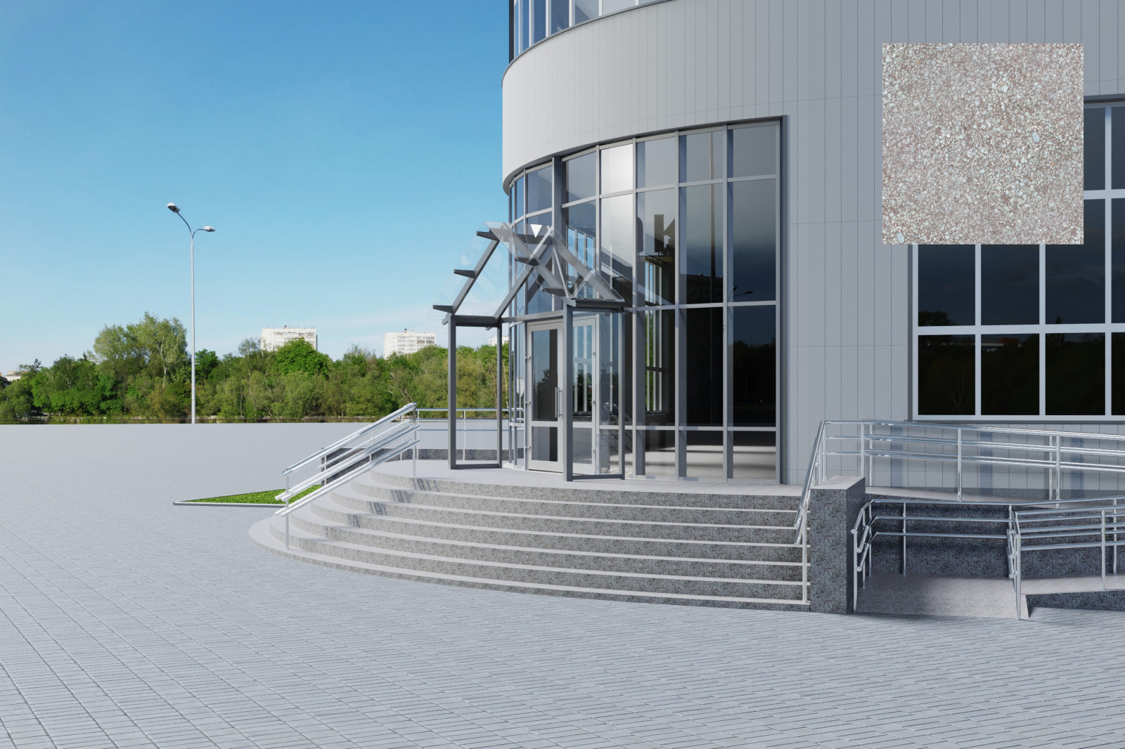 Обложка проекта: 3d визуализация экстерьера зданий