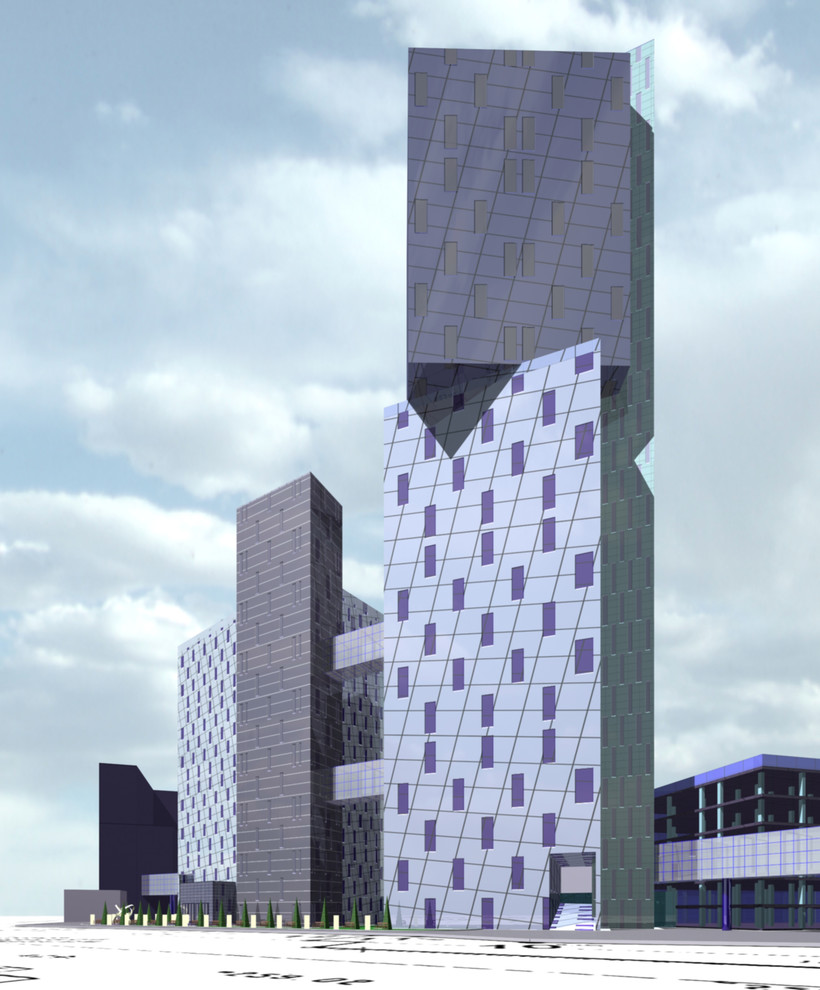 Эскизный проект офисного здания в г. Екатеринбурге