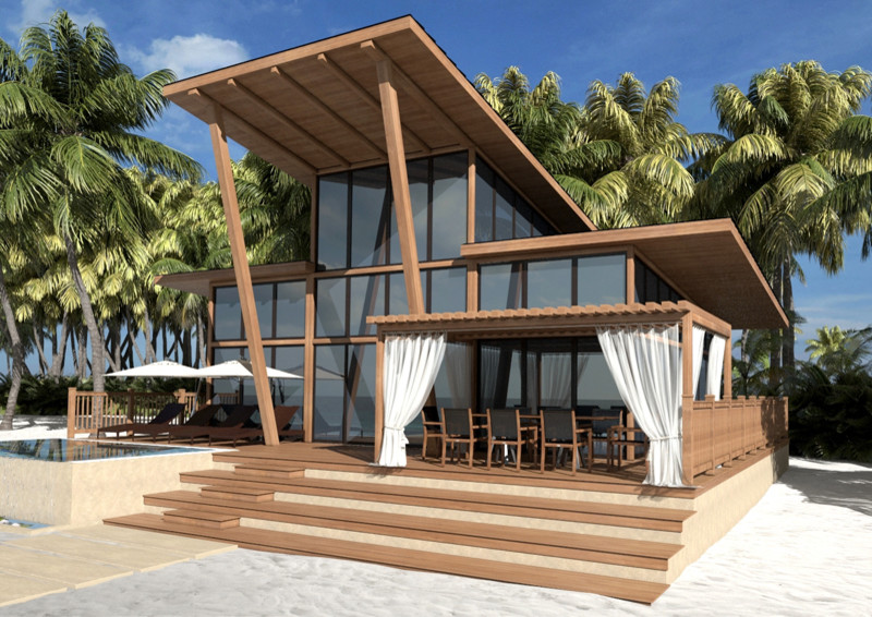 Дом на побережье индийского океана