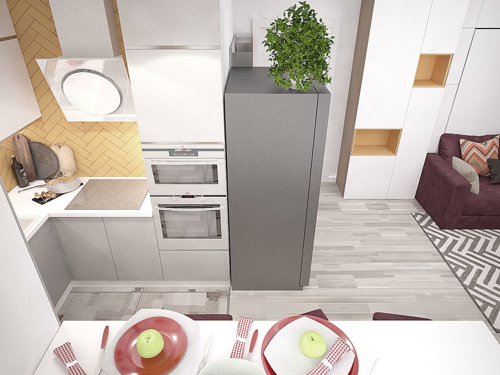 Дизайн евротрехкомнатной квартиры. Пложадь до 100 кв.м.