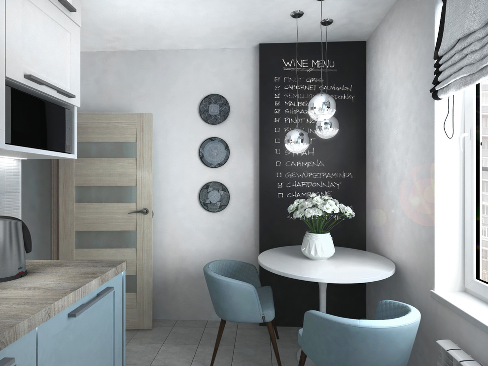 Двушка в голубых тонах