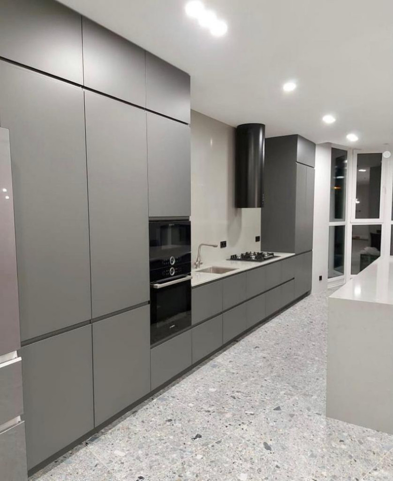 Обложка проекта: Кухня  в современном стиле с островом