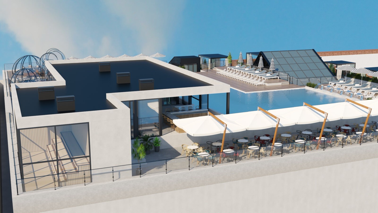 Термы "Лето". Открытый бассейн на крыше