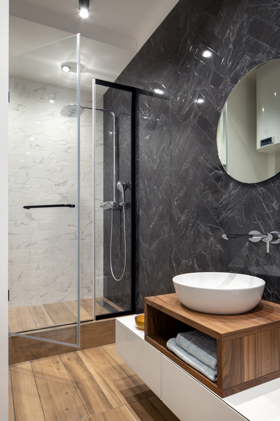 Реализация проекта трехкомнатной квартиры ЖК "Фили Град" (Three-room apartment)