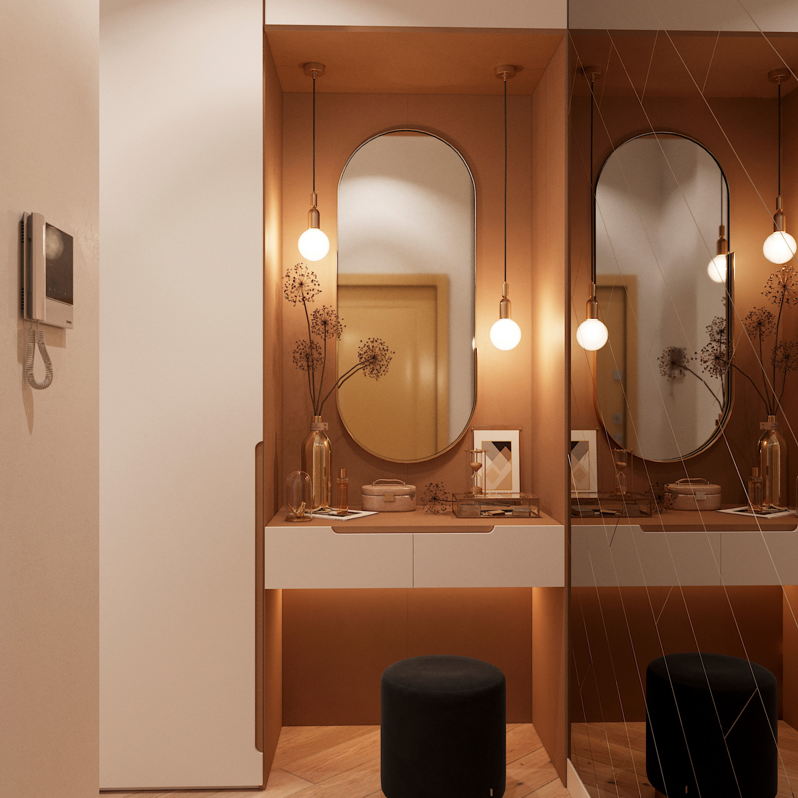 Дизайн-проект квартиры общей площадью - 86 м.кв. в г. Химки, ЖК "Маяк"