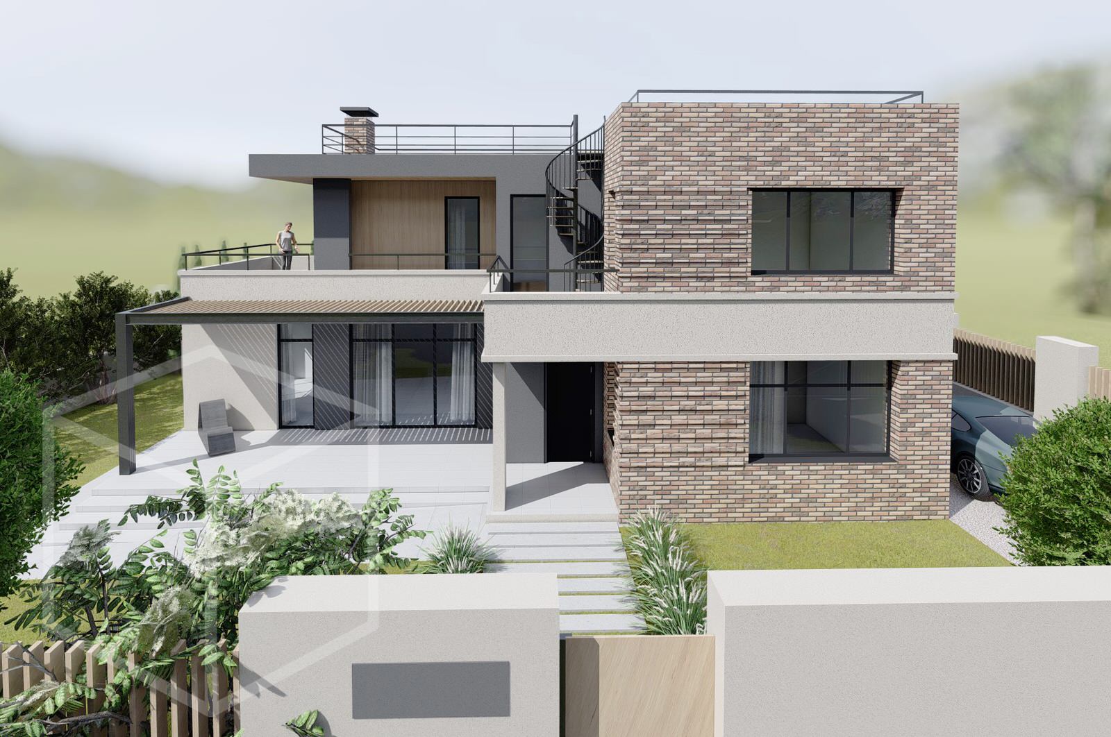 Уютный дом для молодой семьи в современном стиле