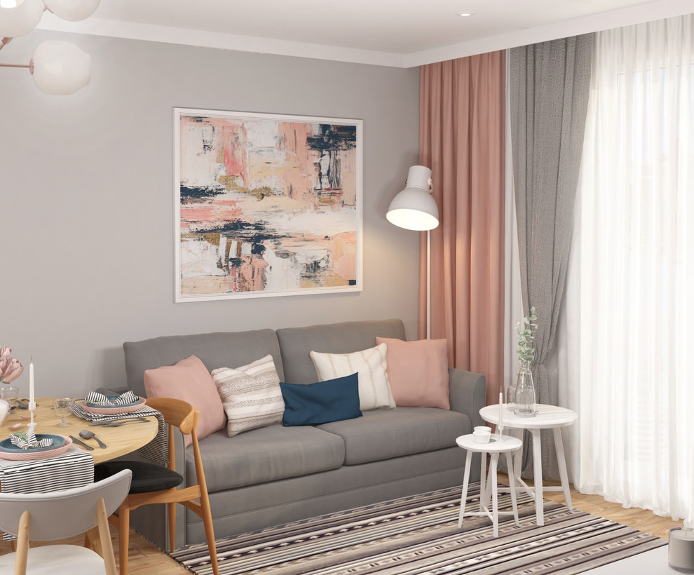 Обложка проекта: Уютная квартира для молодой девушки в современном стиле  Мкр.Европейский 2018г.