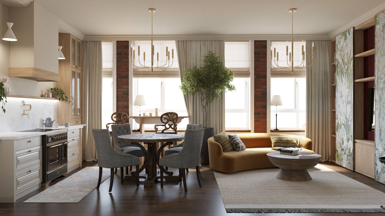 Кухня-гостиная