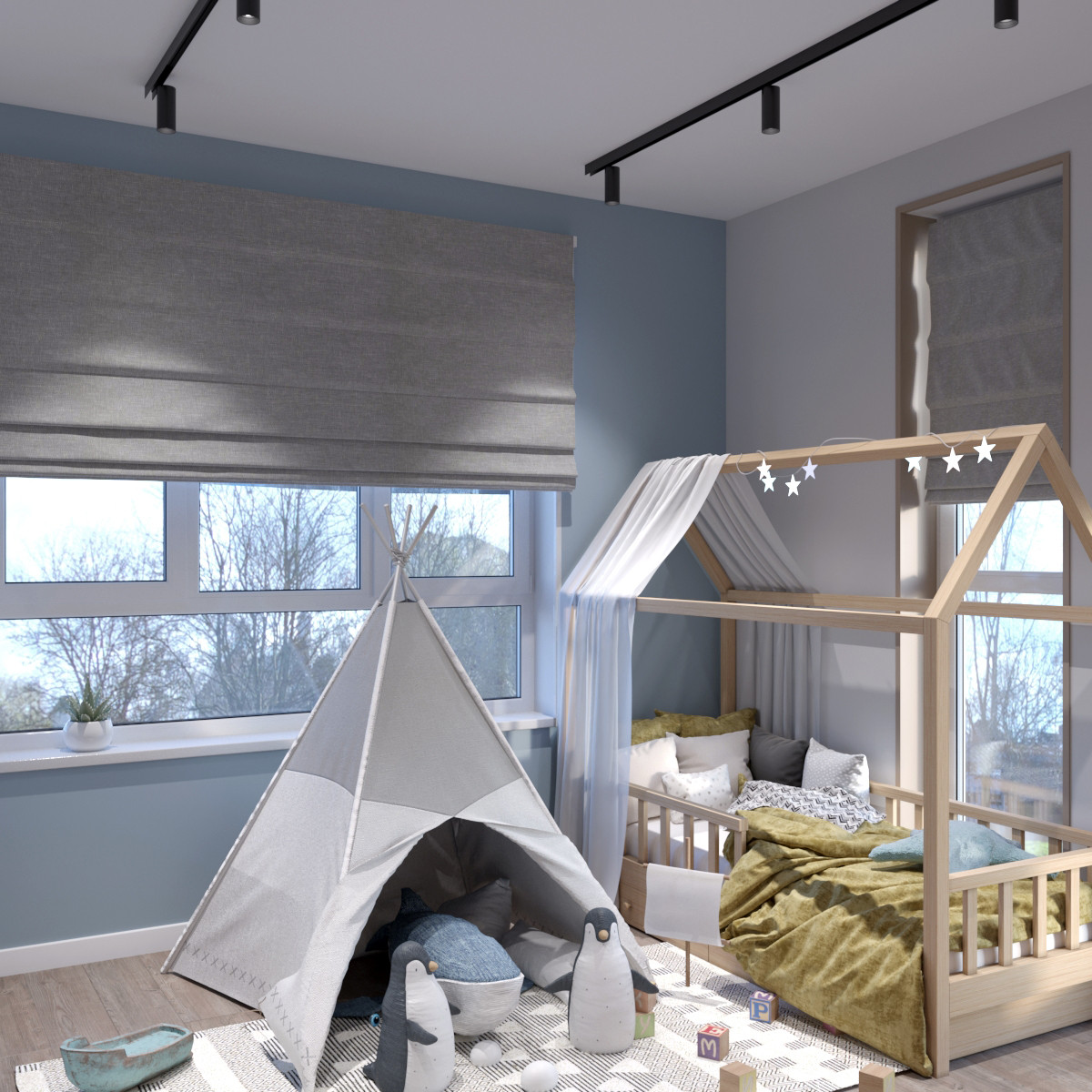 Обложка проекта: Дизайн-проект трехкомнатной квартиры ЖК "Скандия"