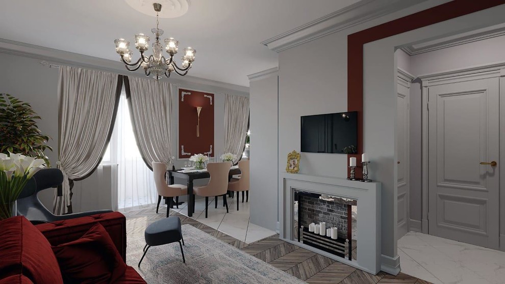 Проект трех комнатной квартиры в 100м2