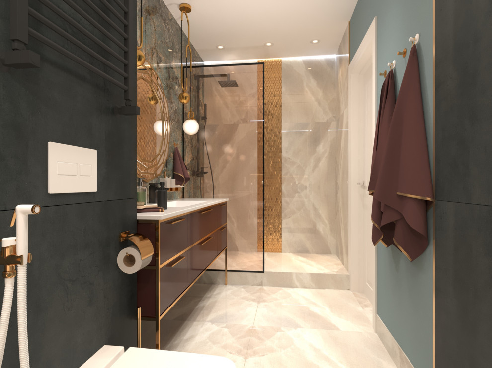 Дизайн-проект интерьера трехкомнатной квартиры.