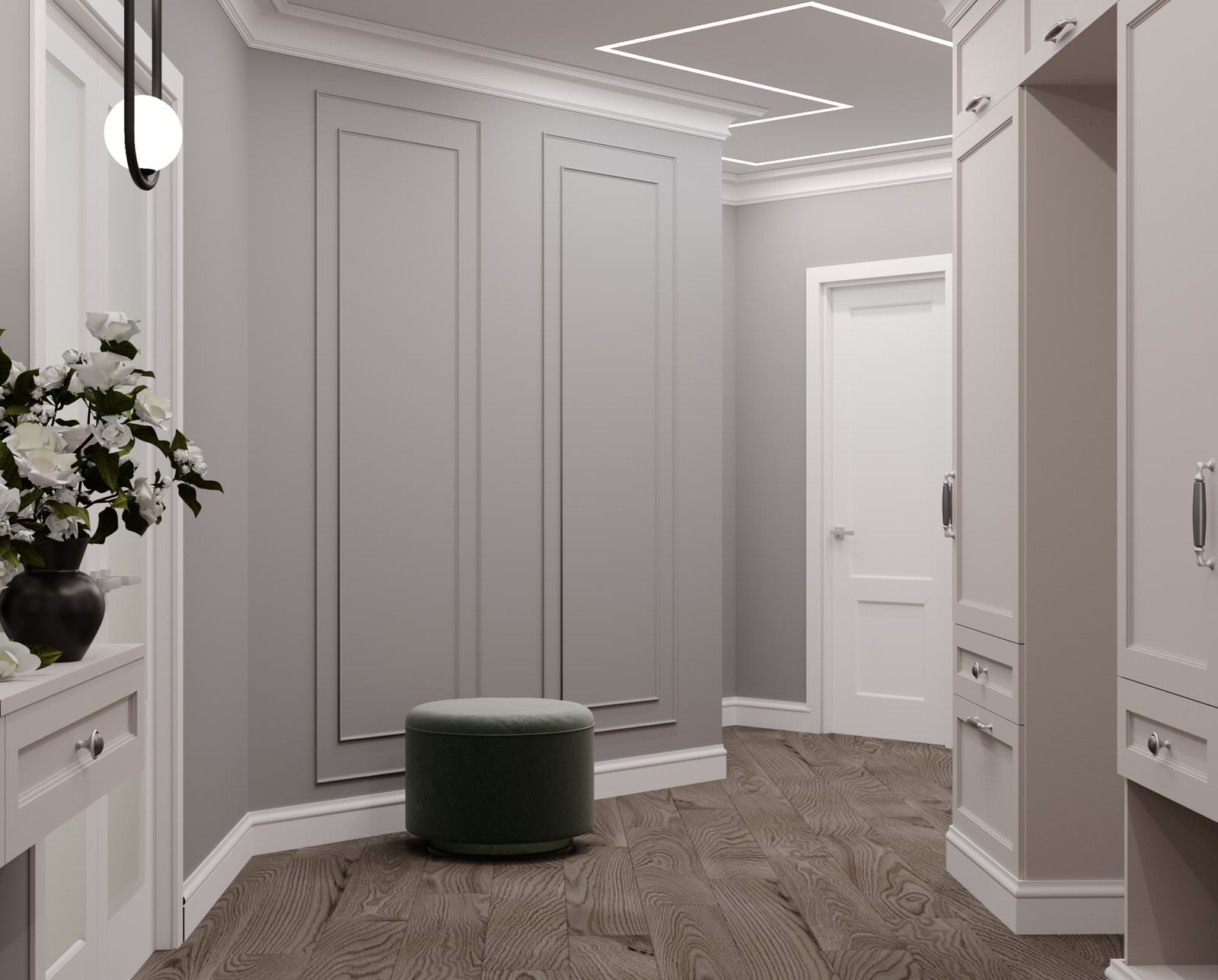 Дизайн-проект кухни, прихожей, гостиной