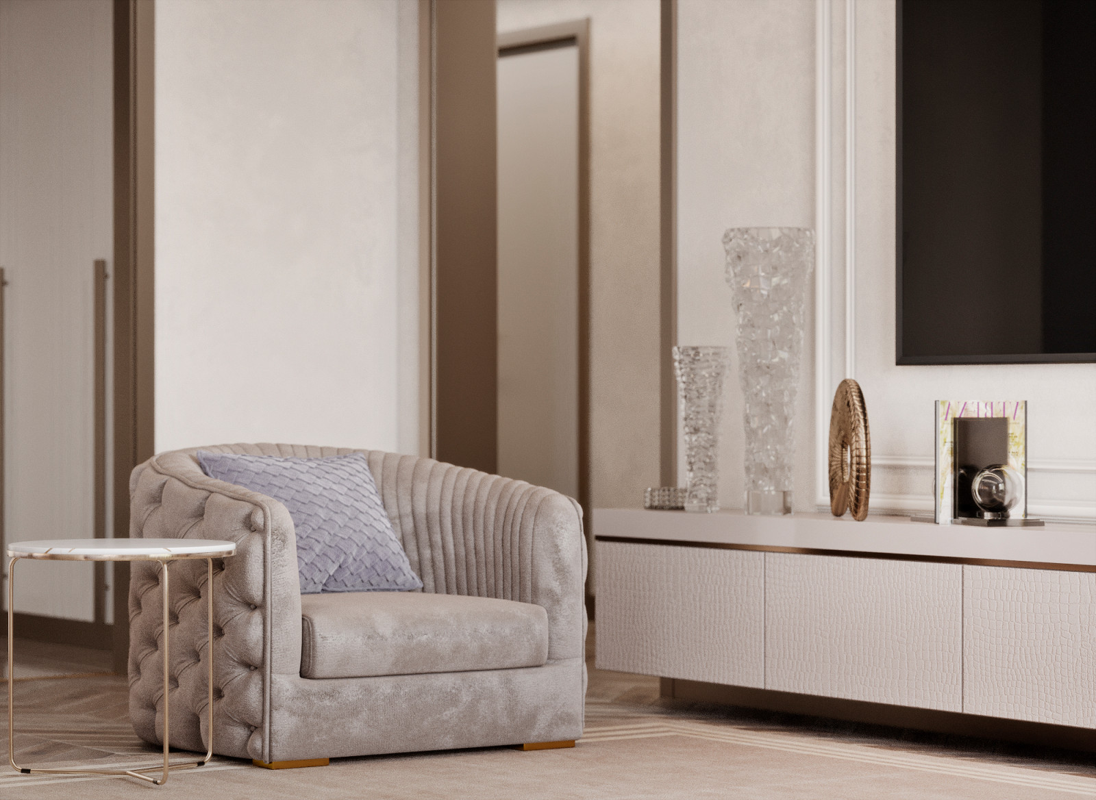 ДИЗАЙН ИНТЕРЬЕРА КВАРТИРЫ В ЖК АКАДЕМИКА ПАВЛОВА, 122 КВ.М