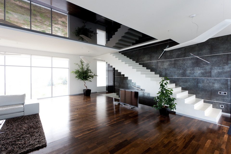 Houzz тур: Дом в стиле минимализм с лестницей в небо