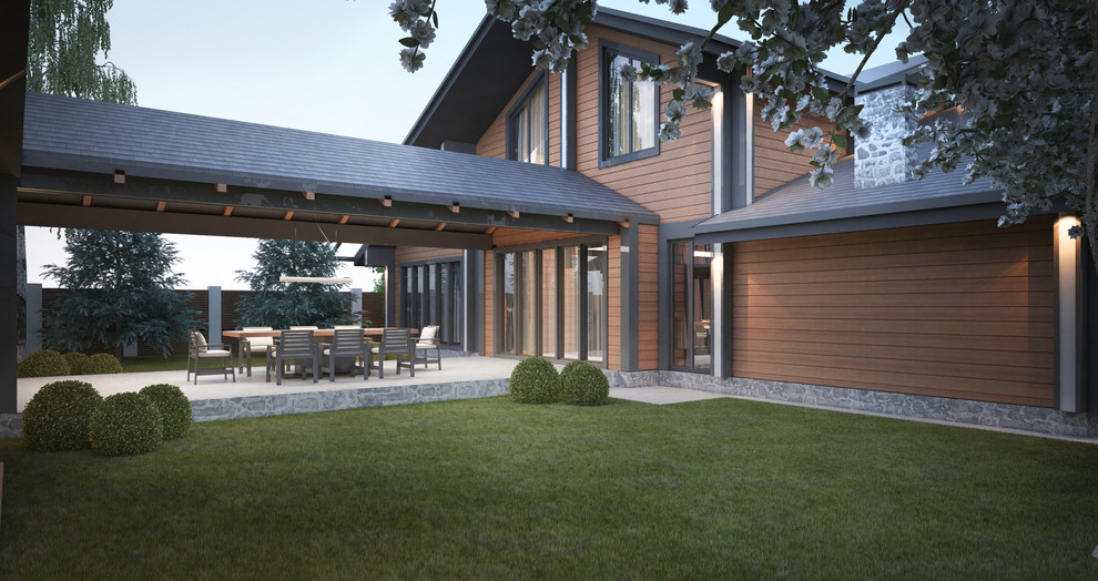 Проект дома в стиле шале