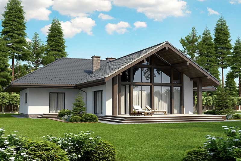 одноэтажный дом с окнами в пол: 10 тыс изображений найдено в Яндекс.Картинках