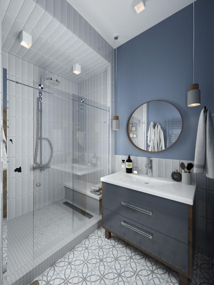 Двухэтажный дом с мансардным этажом