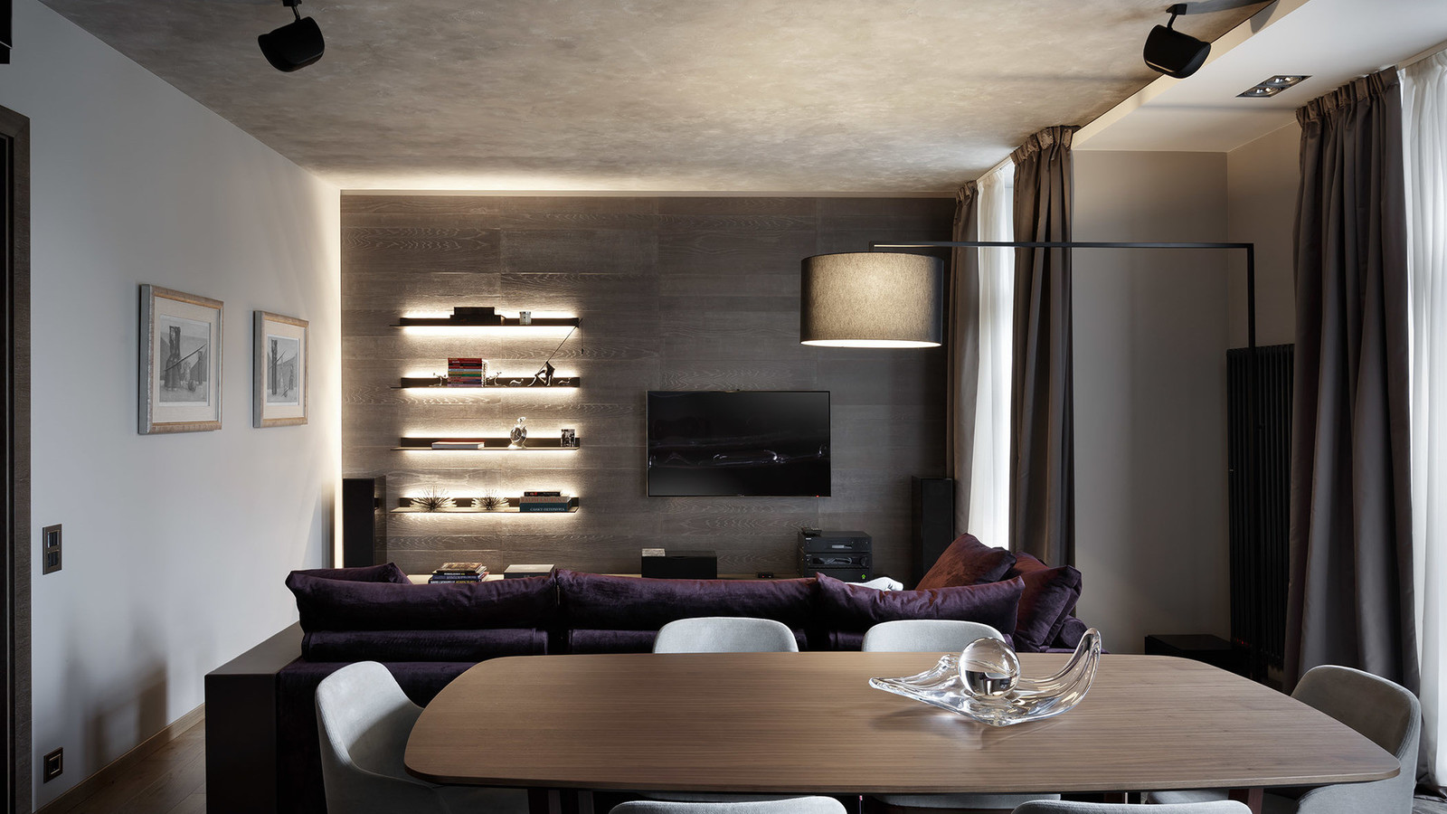 Брутальная квартира в ЖК Смольный Парк