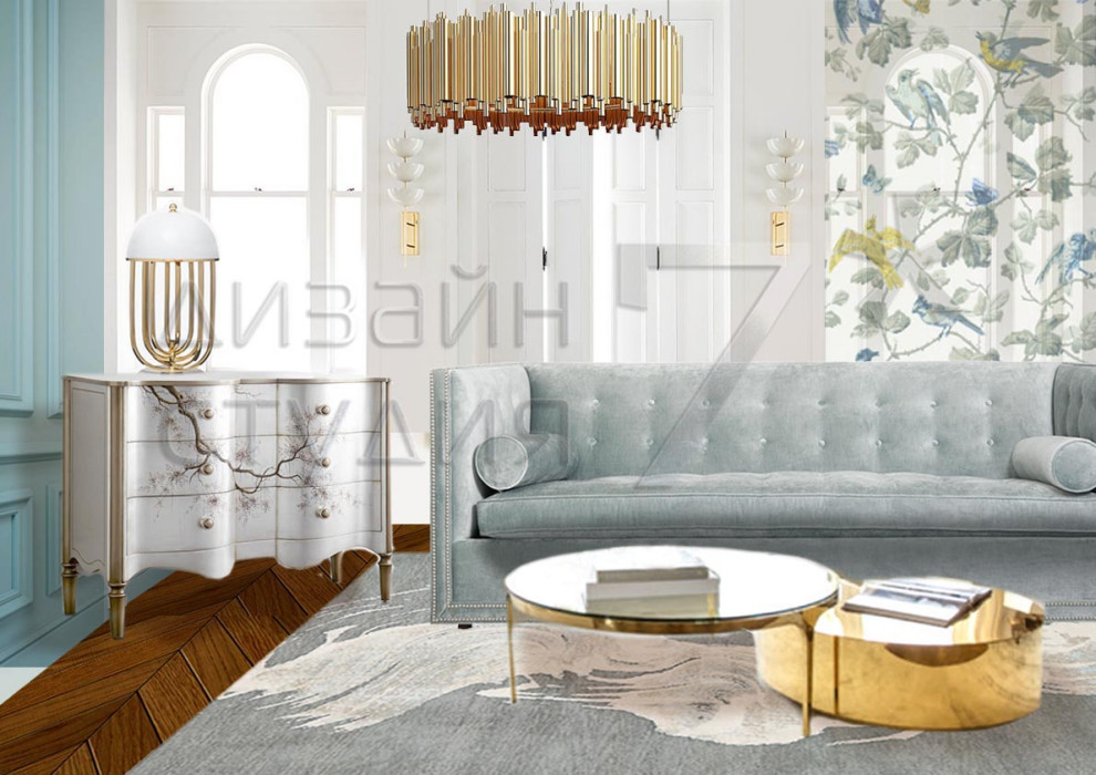 Обложка проекта: Дом во Франции, концептуальный подбор мебели