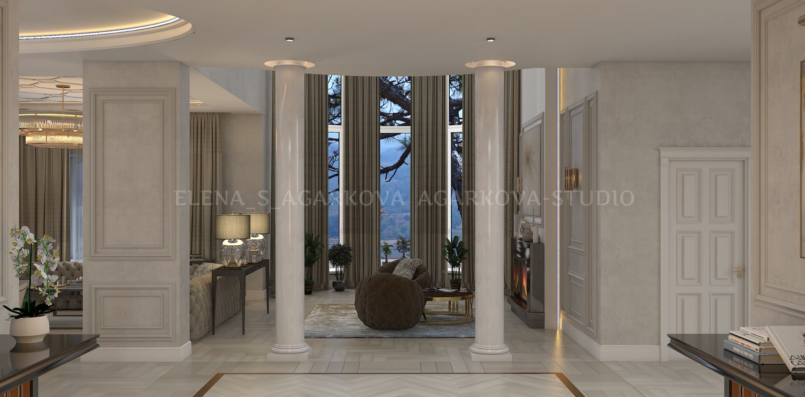 Дом в нюдовых тонах