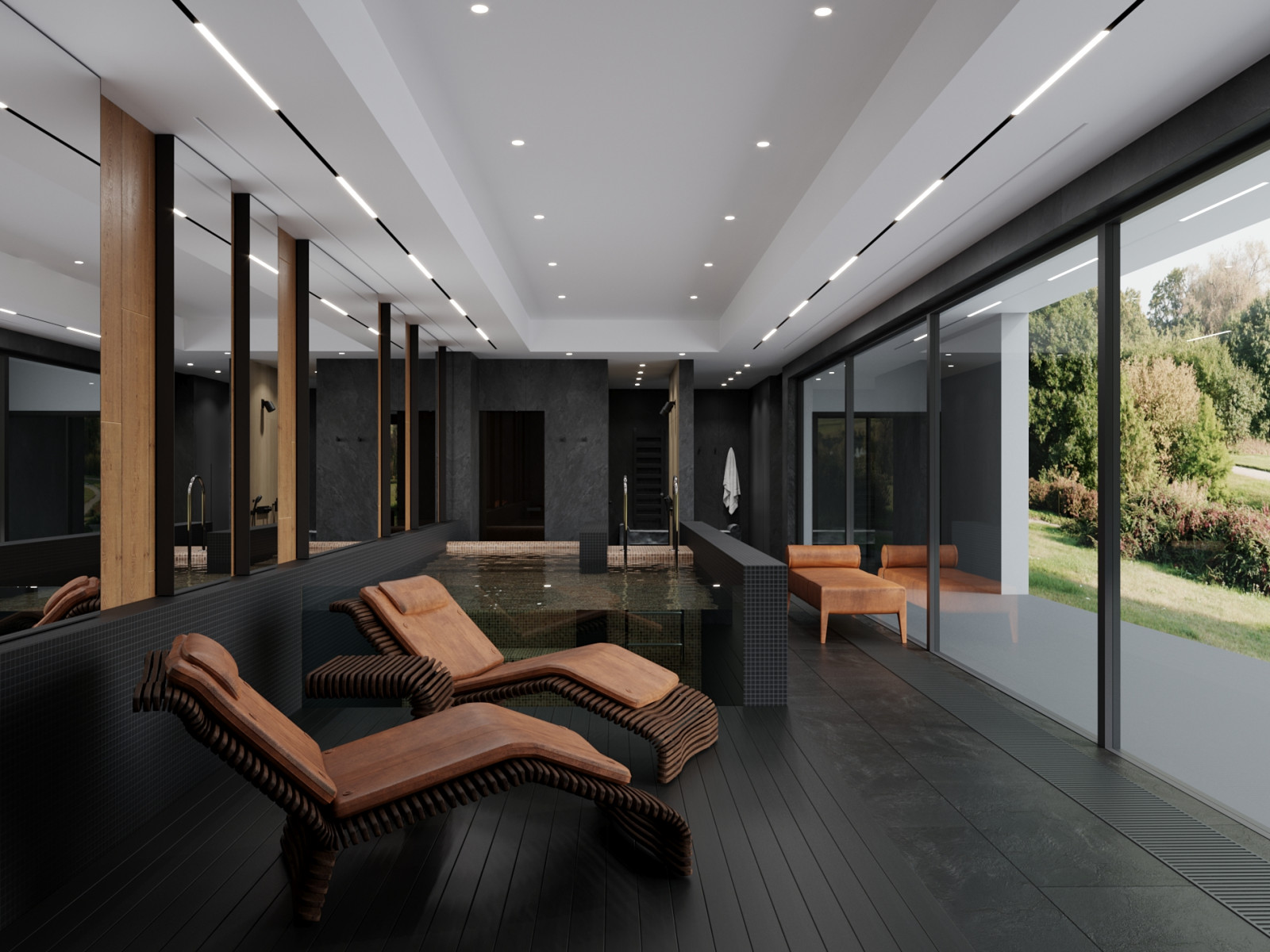 Проект бассейна в загородной резиденции