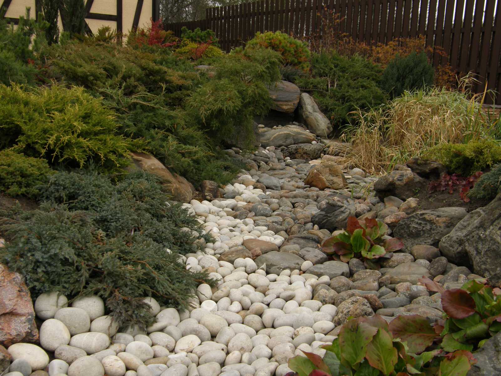 Озеленение сухого ручья