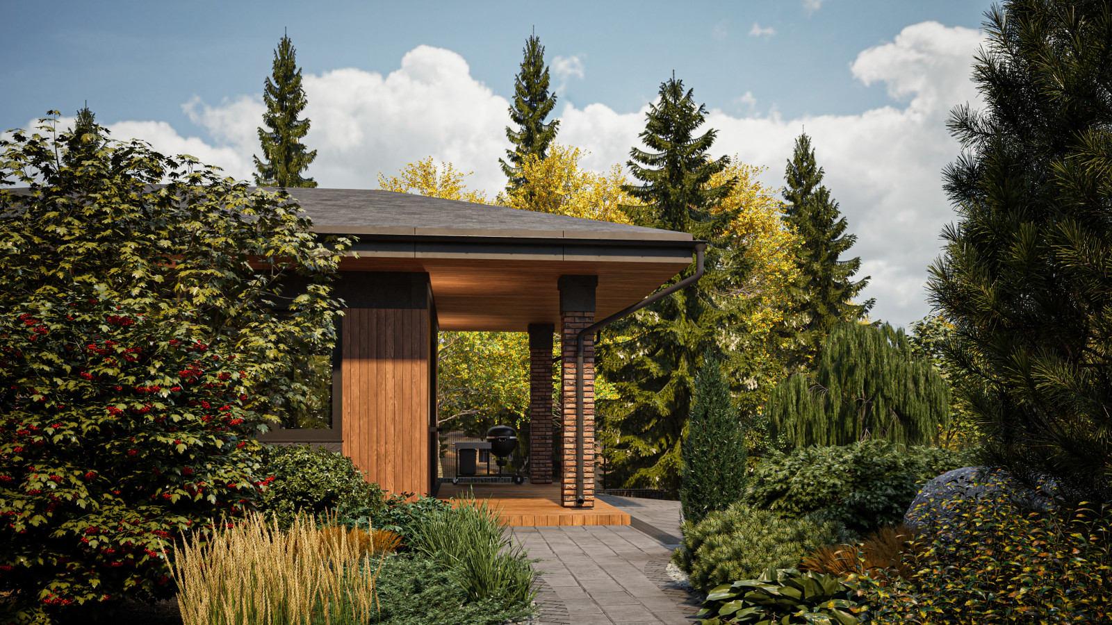 Прерий на берегу озера