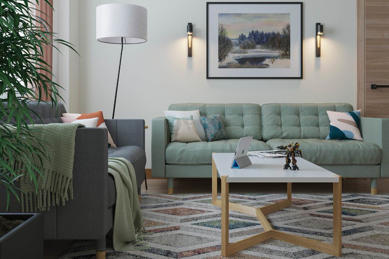 Мидсенчури по-московски. 3-х комнатная квартира 75 кв.м. на Юго-Западе