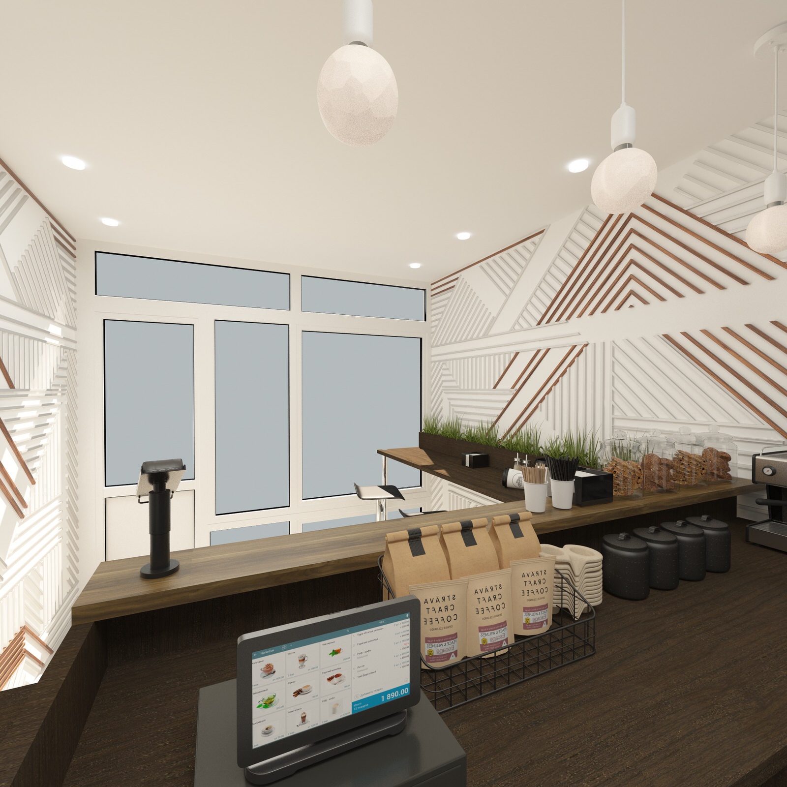 Дизайн интерьера кофейни (Саратов)