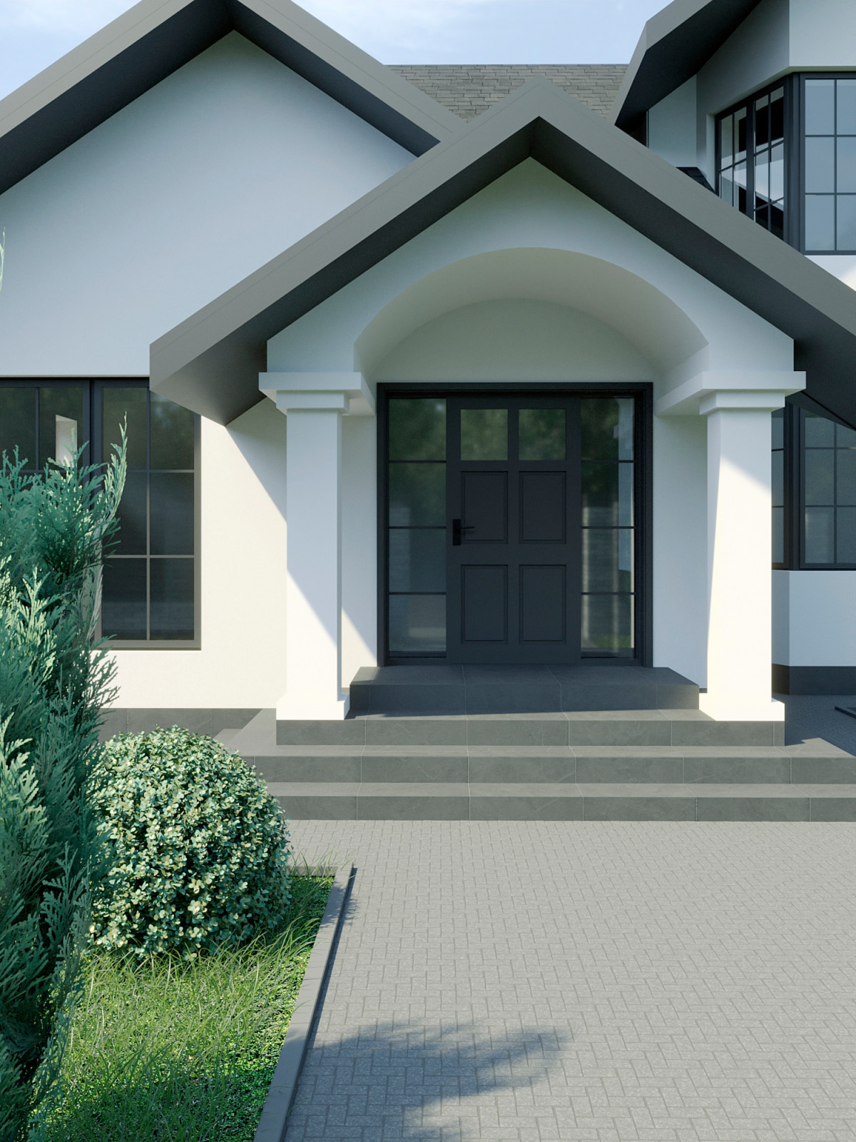 Архитектурный проект загородного дома и бани