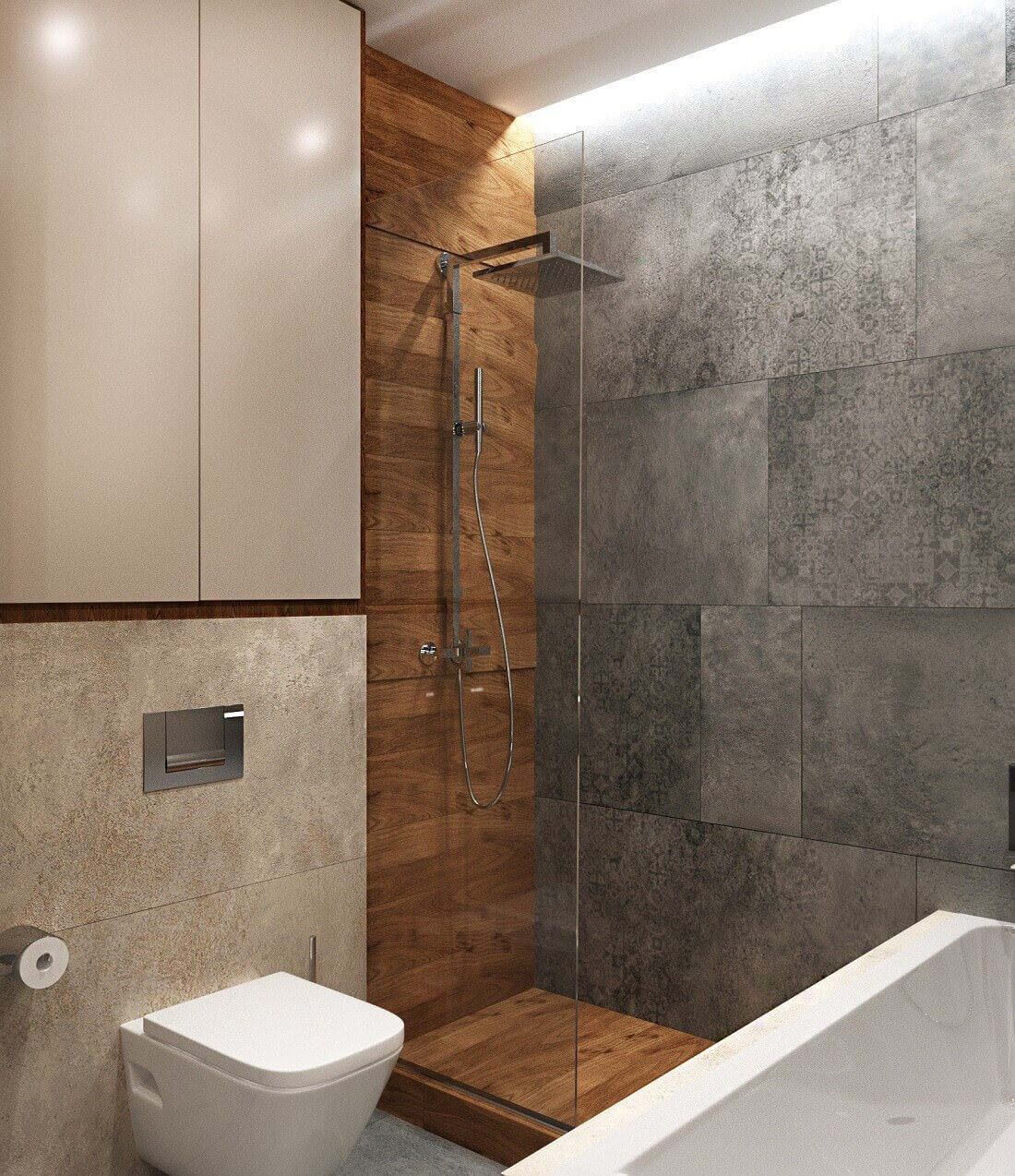 Душевая в ванной комнате