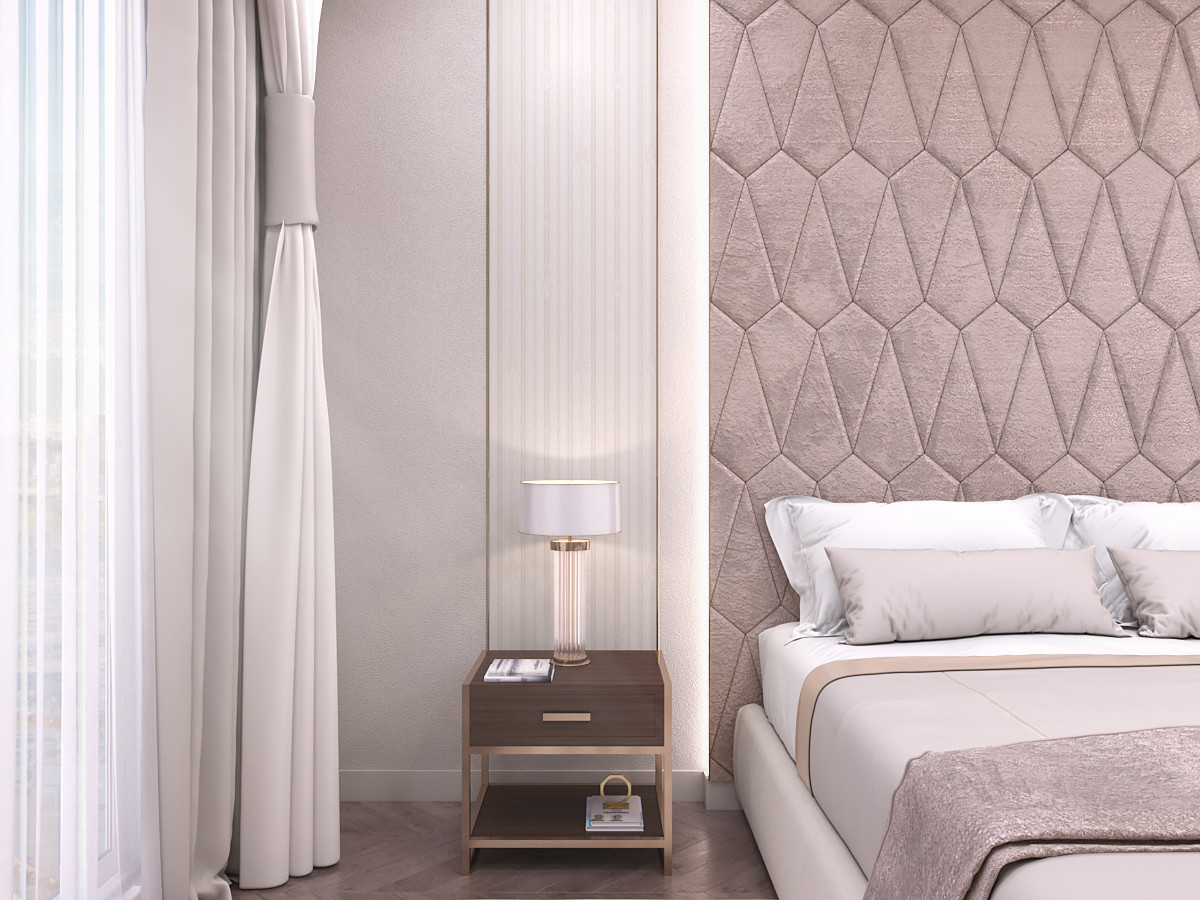 Спальня в коттедже на Кипре.