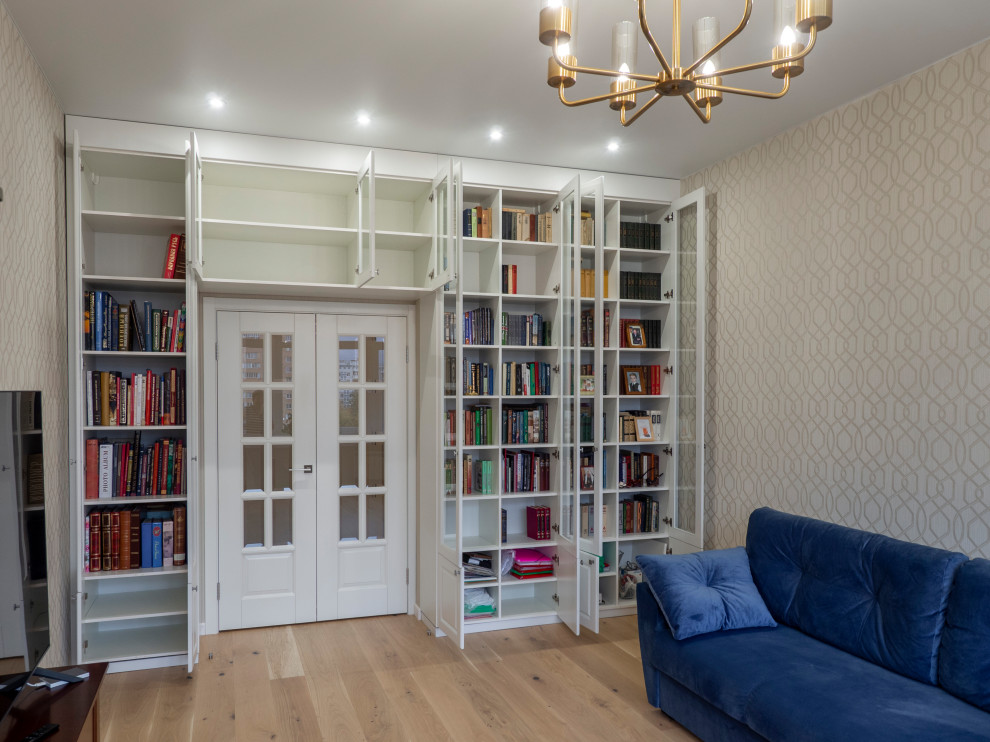 Меблировка спальни и кабинета в светло-мятном цвете