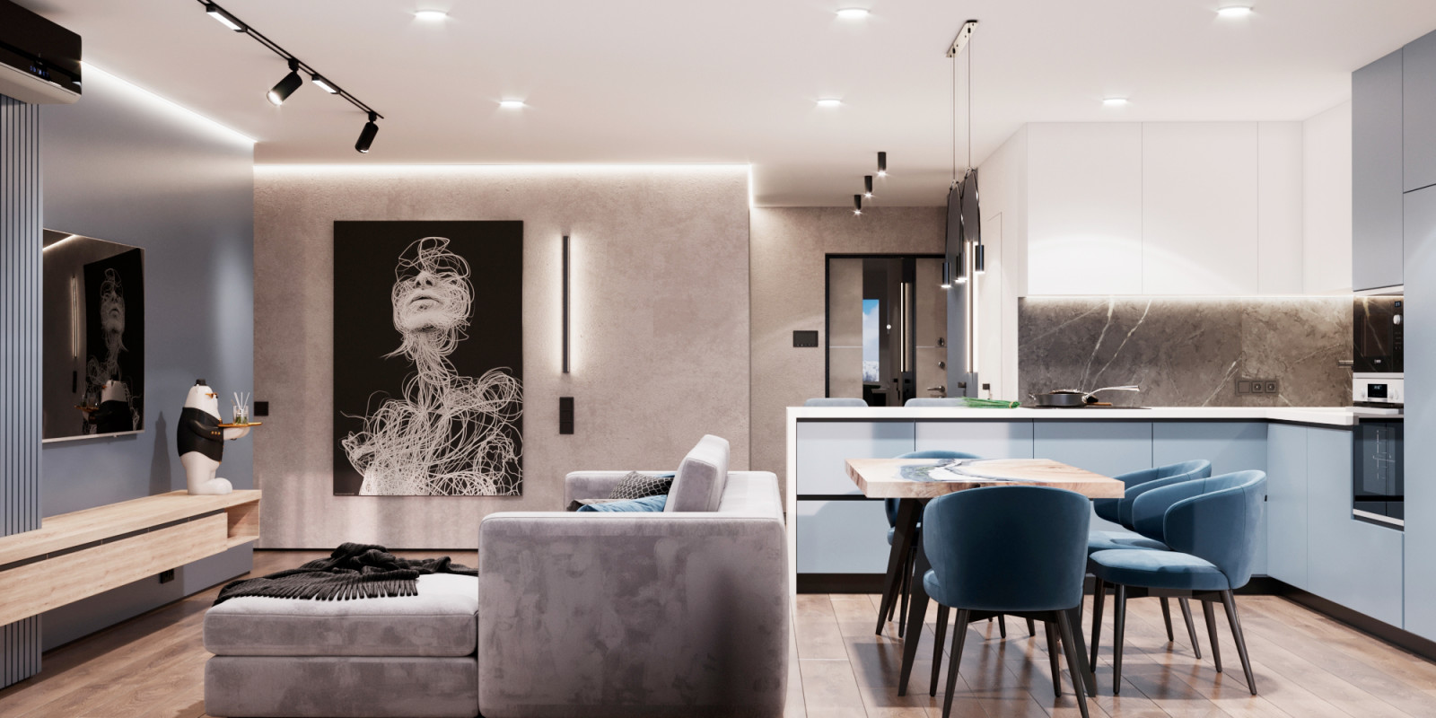 Обложка проекта: Цвет настроения синий