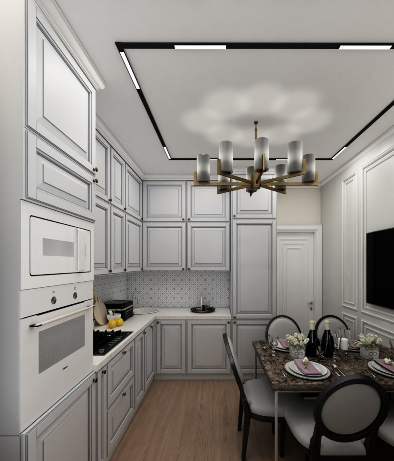 Дизайн-проект  для квартиры 78м2, ул.Трофимова