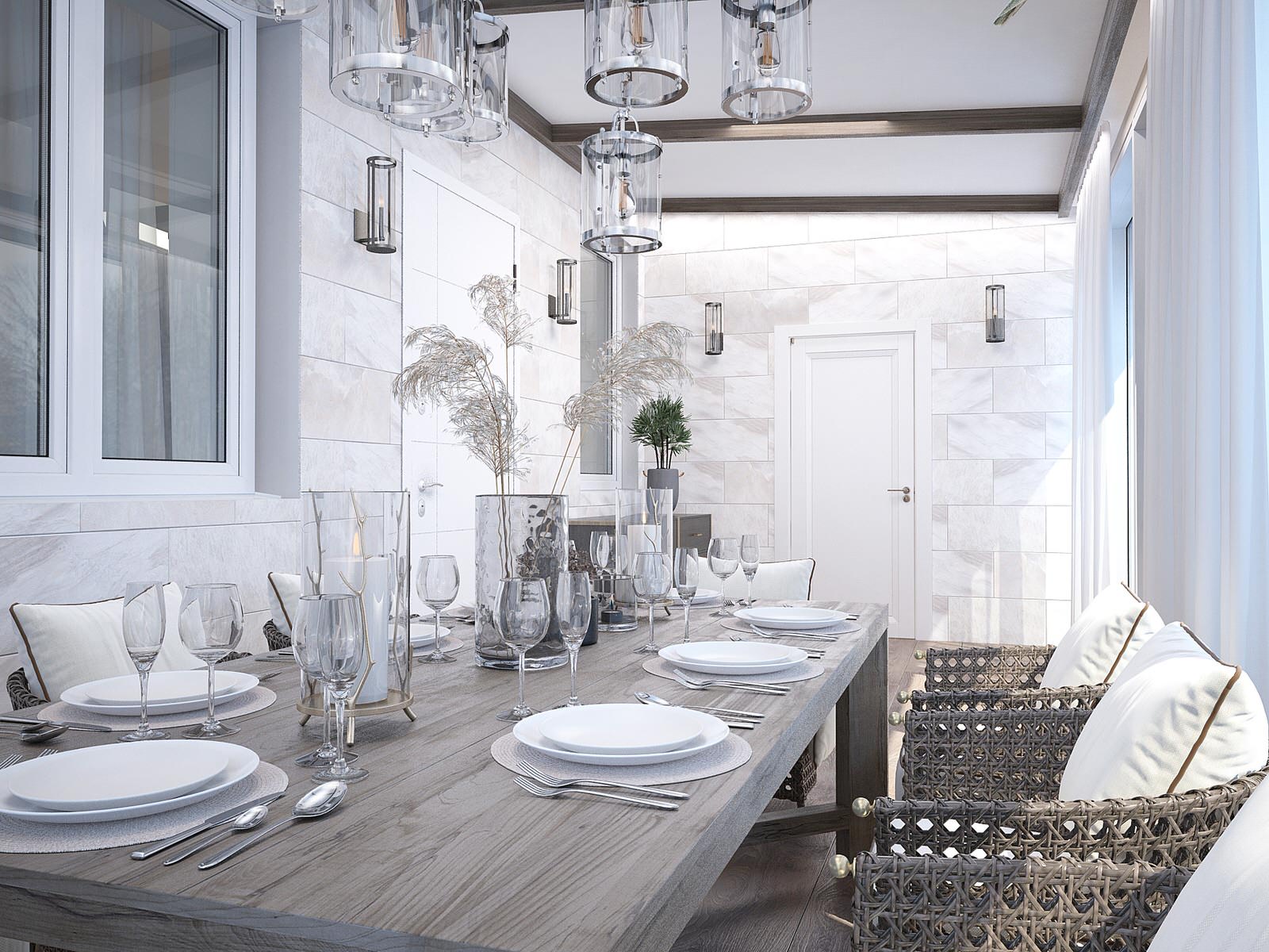 Обложка проекта: Терраса- место общения семьи