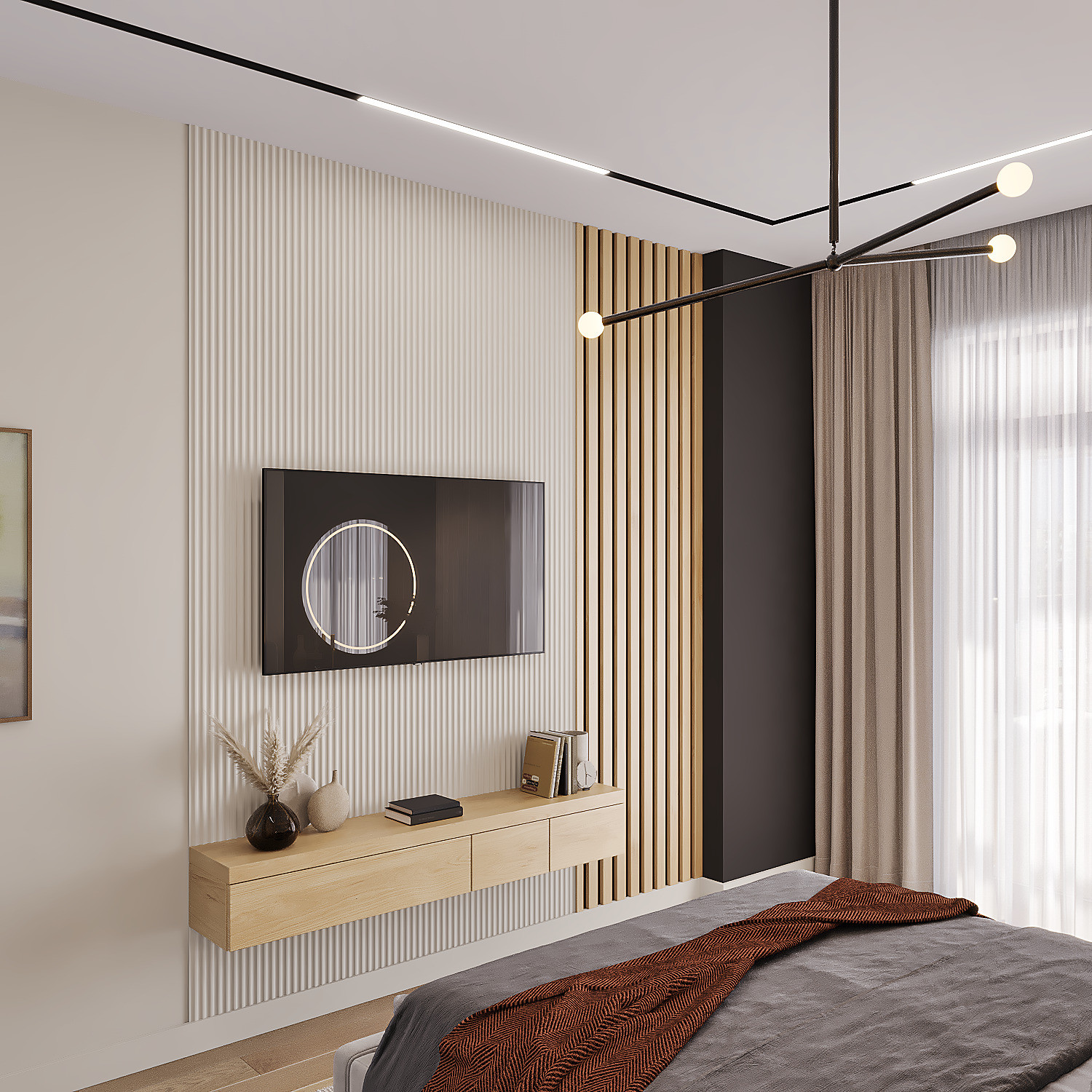 Дизайн проект квартиры площадью 80 кв.м. в г. Ростове-на-Дону /стадия-реализация