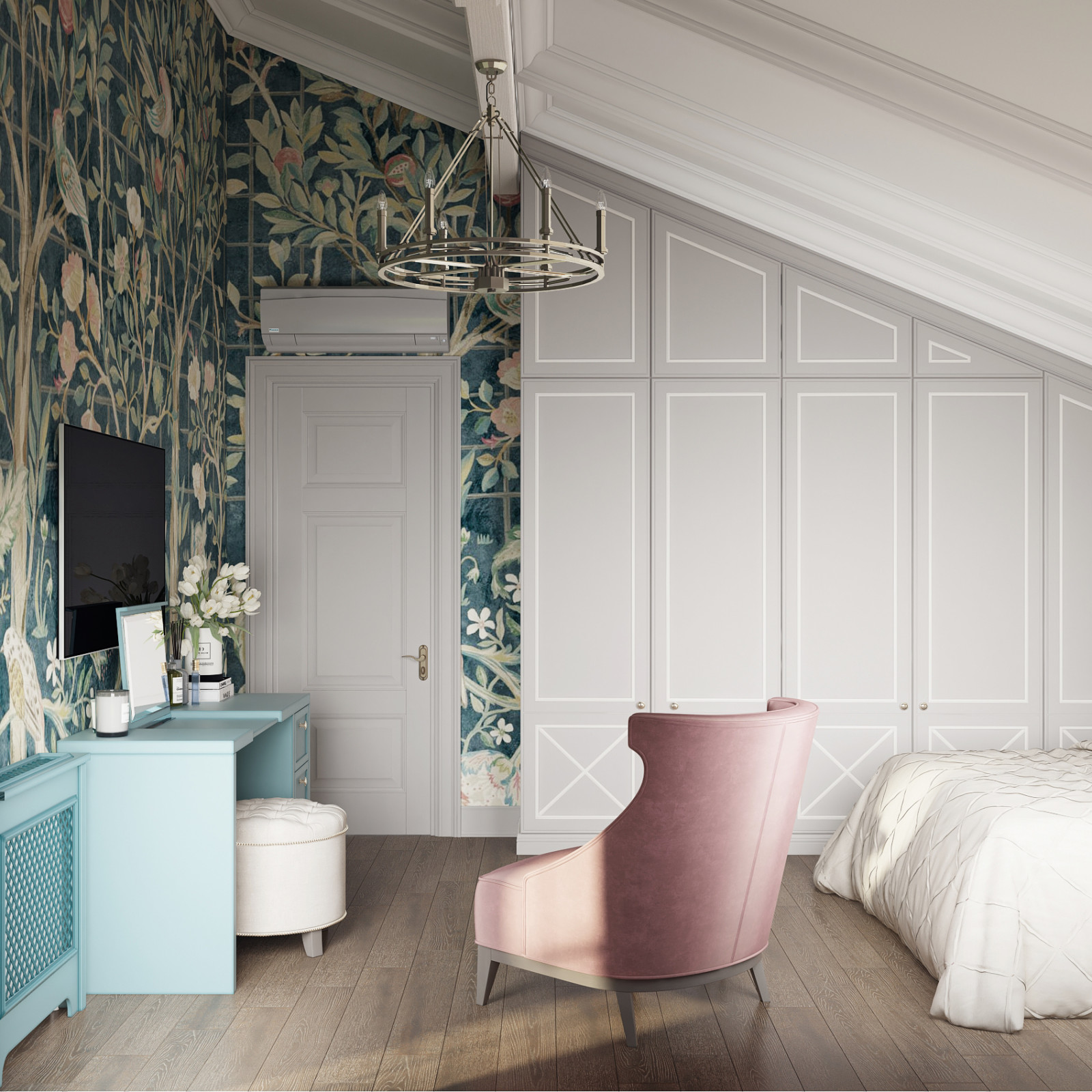 Дом 200 кв. м. 2й этаж, в Американском стиле - Дмитровское шоссе