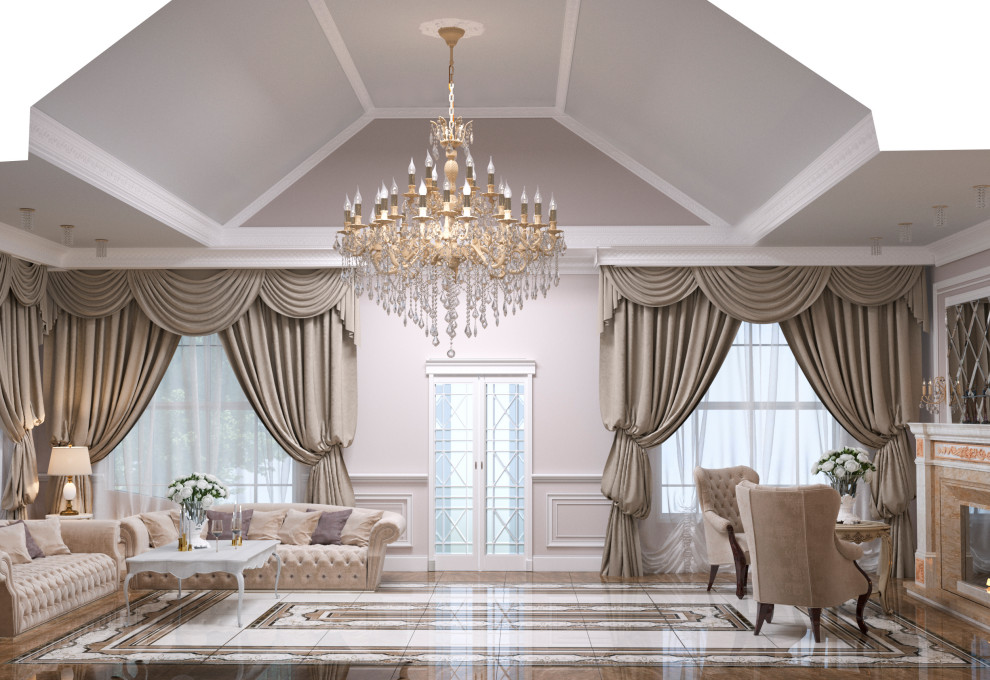 Дизайн каминной в классическом стиле