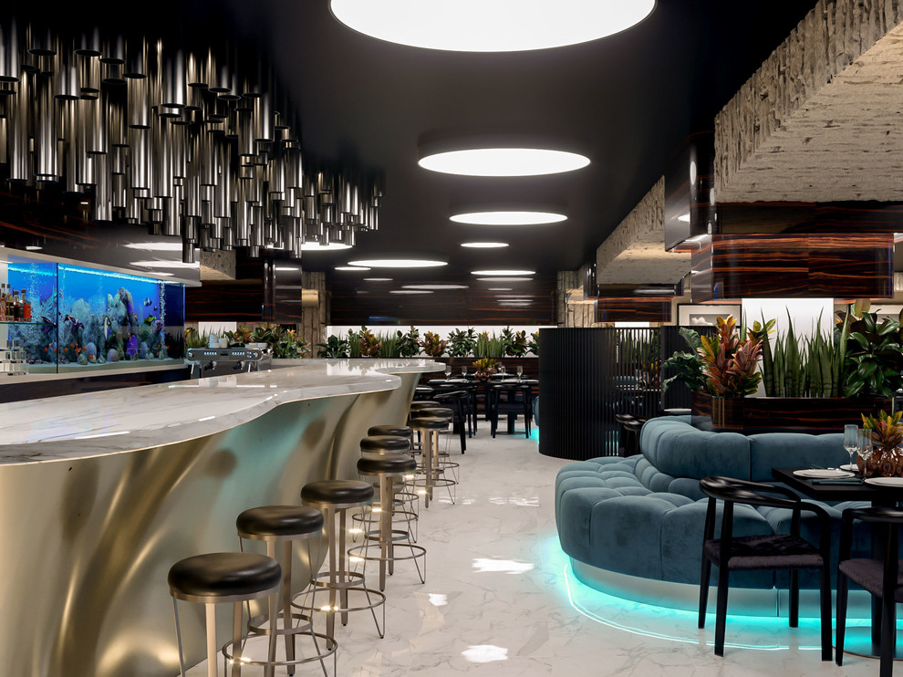 Дизайн интерьера квартиры, кафе "Бора-Бора"